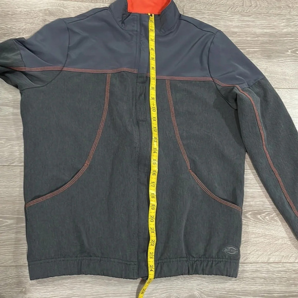 Dickies Dynamix Zip Front Bomber Scrub Jacket Gray S - Picture 10 of 16